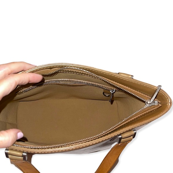 LOUIS VUITTON Vernis Stockton Tote Golden Bronze LV Bag - Picture 10 of 16